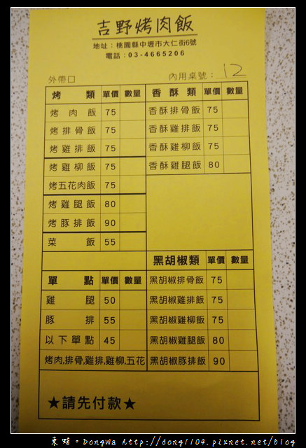 【中壢食記】中原大學快餐。吉野烤肉飯。烤雞腿飯