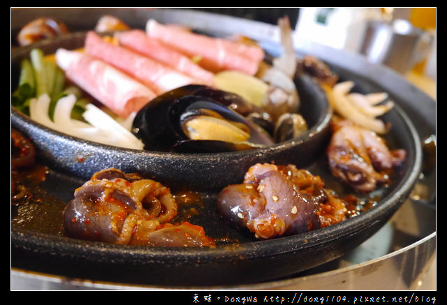 【中壢食記】中原大學韓國料理|大惡魔限定鐵板烤肉鍋|AGMA春川炒雞起司鍋