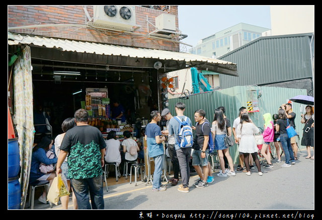 【台南食記】正興街排隊名店|好看也好吃的哈蜜瓜瓜冰|泰成水果店