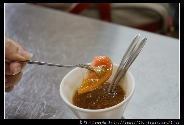 【台南食記】正興街排隊名店|好看也好吃的哈蜜瓜瓜冰|泰成水果店
