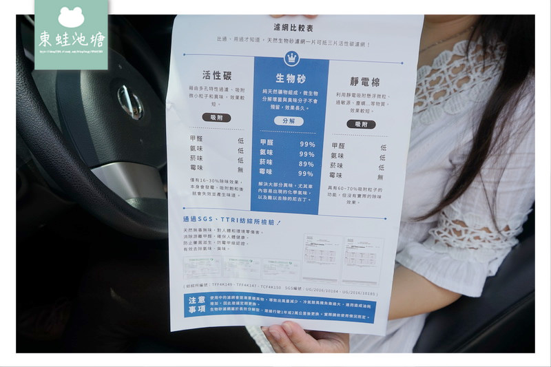 【nissan livina 冷氣濾網更換DIY】車內空氣清淨機 天然生物砂除臭原料 無味熊汽車冷氣濾網