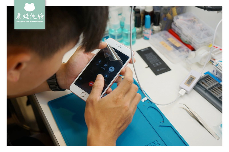 【桃園市區 iphone 維修推薦】螢幕維修990元起 電池更換450元 Eu手機現場維修包膜