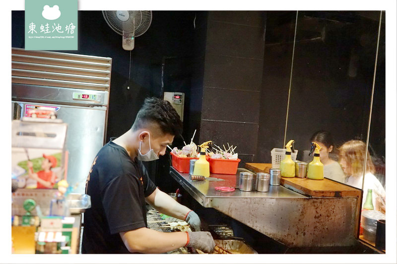【台北中山區串燒宵夜推薦】下班聚餐好選擇 肉品海鮮串烤超美味 柒串燒屋長安東路店