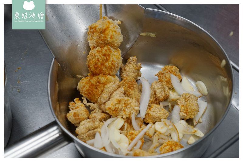【新竹鹽酥雞推薦】獨特雙爐油炸技術 美味台南大扁魷魚蛋 大爺鹹酥雞