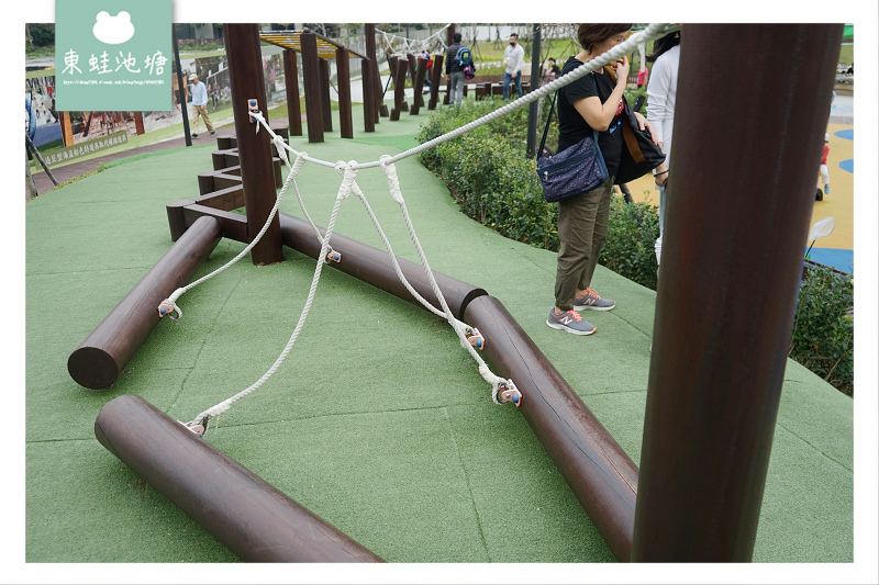 【台北內湖免費景點推薦】內湖共融式公園 魔力飛盤鞦韆/磨石滑梯/管型山丘/山訓遊戲場 大港墘公園共融式遊戲場