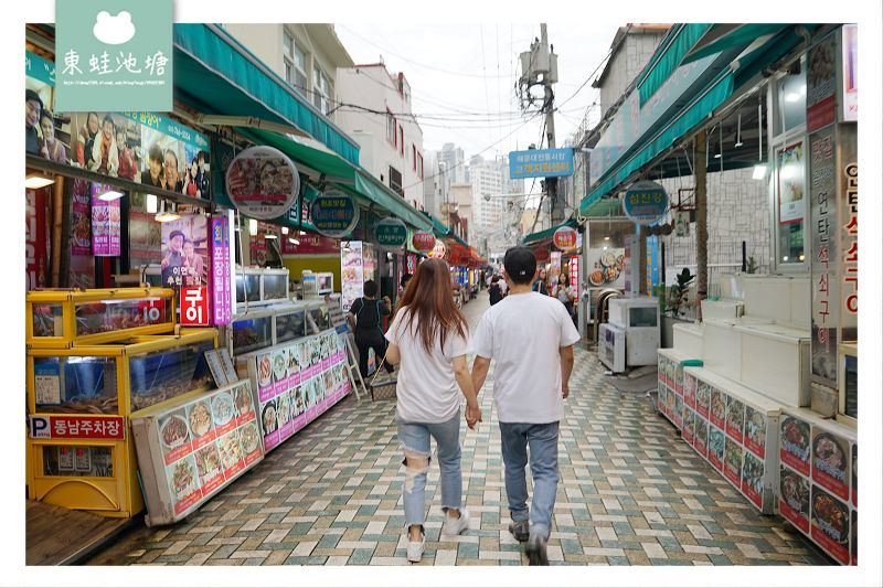 【釜山海雲台小吃推薦】海雲台傳統市場美食 火辣辣魚糕 불오뎅 해운대시장점