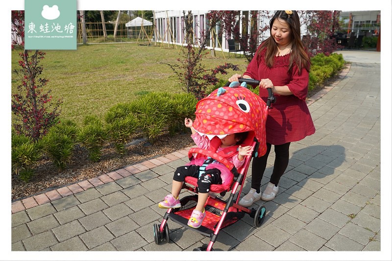 【嬰兒手推車推薦】超小收折體積 活潑花俏英倫設計 英國 Cosatto woosh 2 pushchair 紅恐龍嬰幼兒手推車