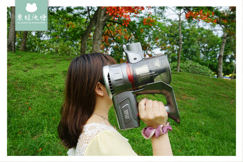 【可更換電池無線吸塵器】強力渦流吸力超強 專用電動塵蹣滾刷吸頭 THOMSON數位馬達手持無線吸塵器TM-SAV39D