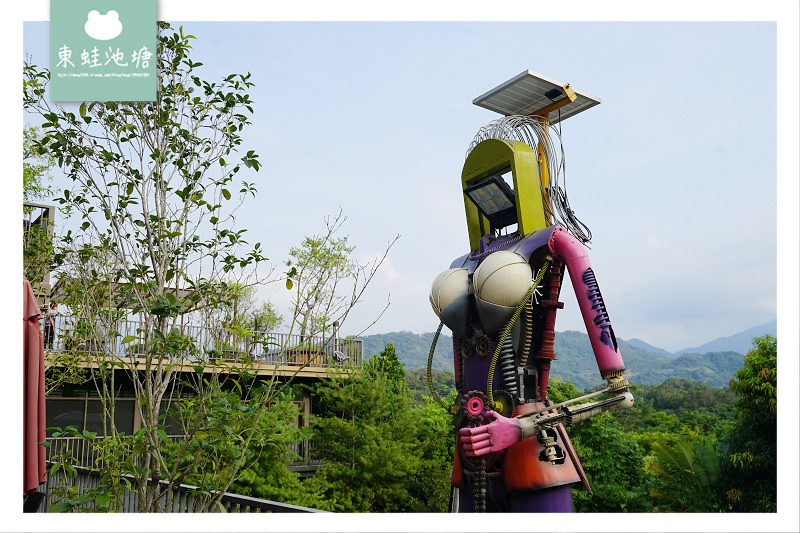 【新竹北埔景觀餐廳推薦】變形金剛藝術造景 骨董重型機車 SRC 北埔印象咖啡民宿
