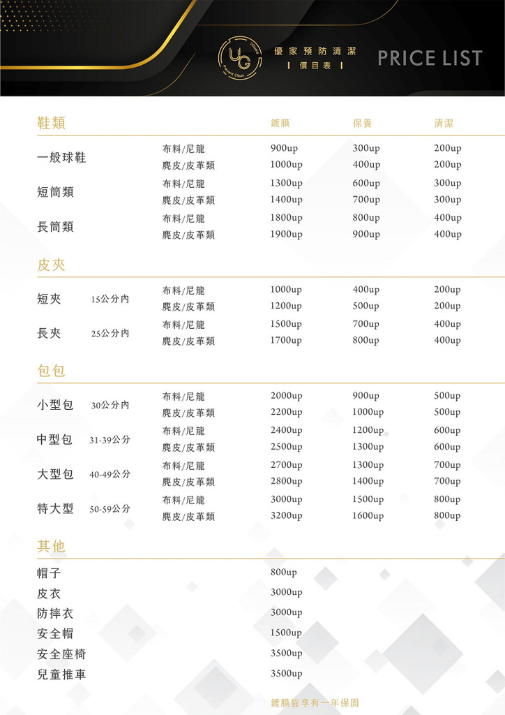 【高雄精品鍍膜推薦】精品包高價鞋保值防霉抗氧化 UGuard 優家預防清潔