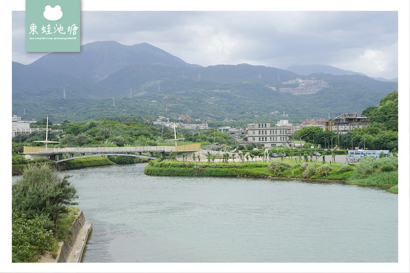 【金山免費景點推薦】水尾漁村出海口 金山海水浴場沙灘旁 員潭溪景觀橋