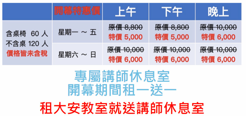 【台北場地租借懶人包】會議/教室/講座場地出租總整理