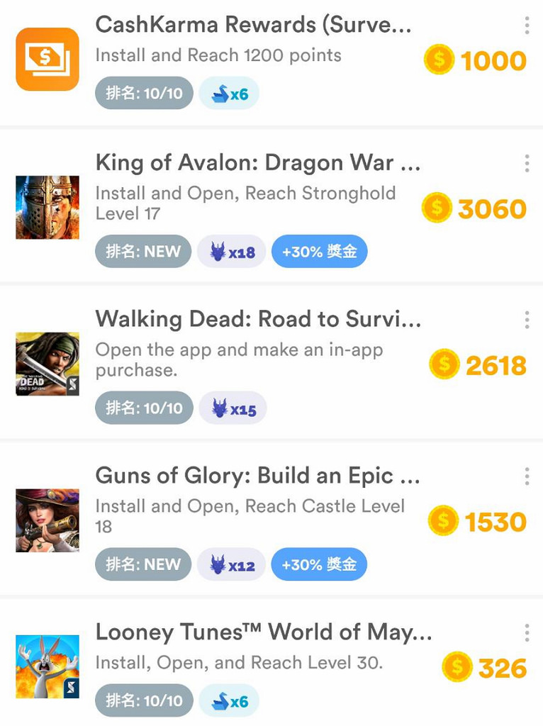 【好用手機APP推薦】appKarma 集點APP 每日打卡+玩遊戲達成任務可免費兌換 iTunes禮品卡 或 Google Play禮品卡