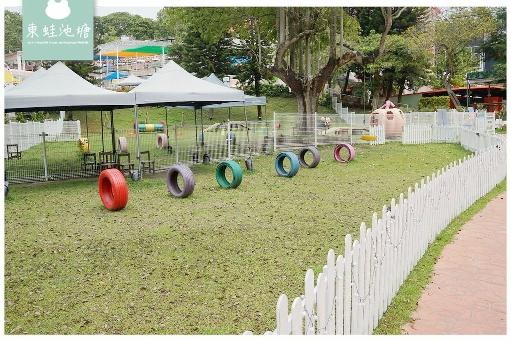 【亞洲最大寵物親子樂園】城堡寵物旅館+六星級小木屋 金剛蝦手抓海鮮寵物餐 Hione World 海灣樂世界