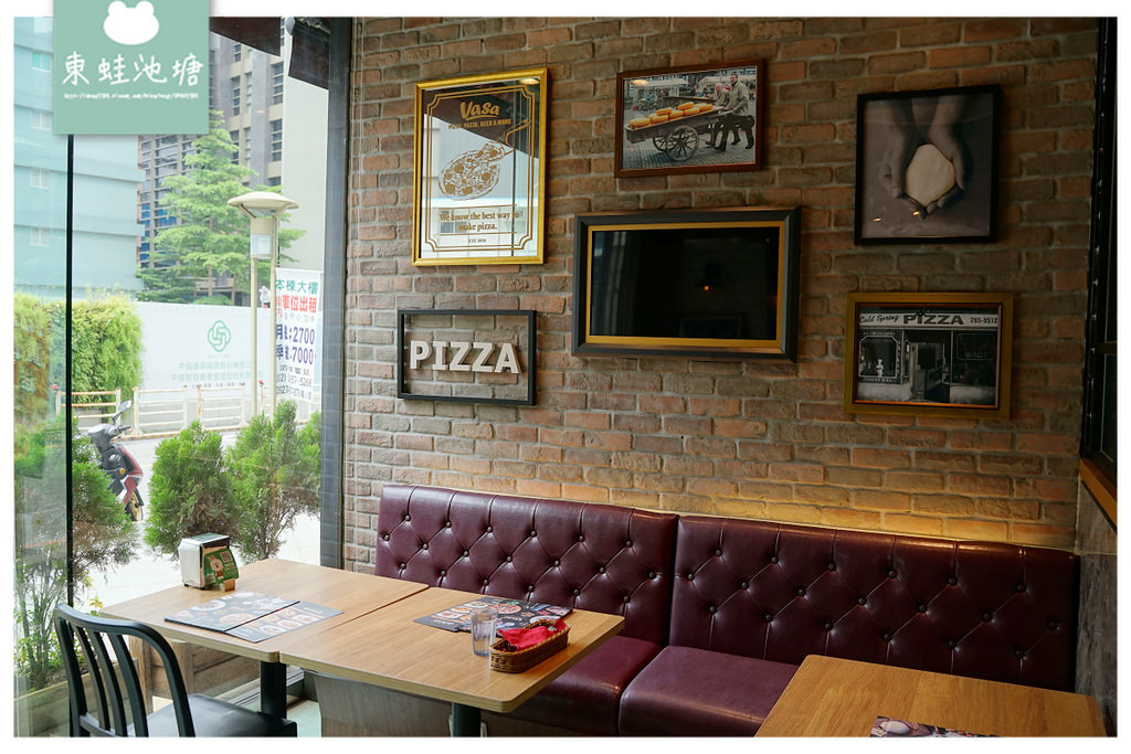 【台北內湖美式餐廳推薦】低溫發酵72小時手拍比薩 外帶比薩買一送一 VASA 瓦薩美式餐廳內科門市