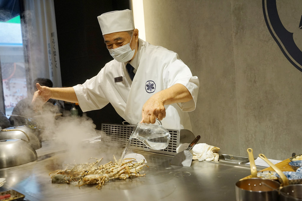 【台北松山文創美食推薦】台北最迷人的日式Omakase鐵板燒 現流魚每日產地直送 明水然・樂-信義松菸店