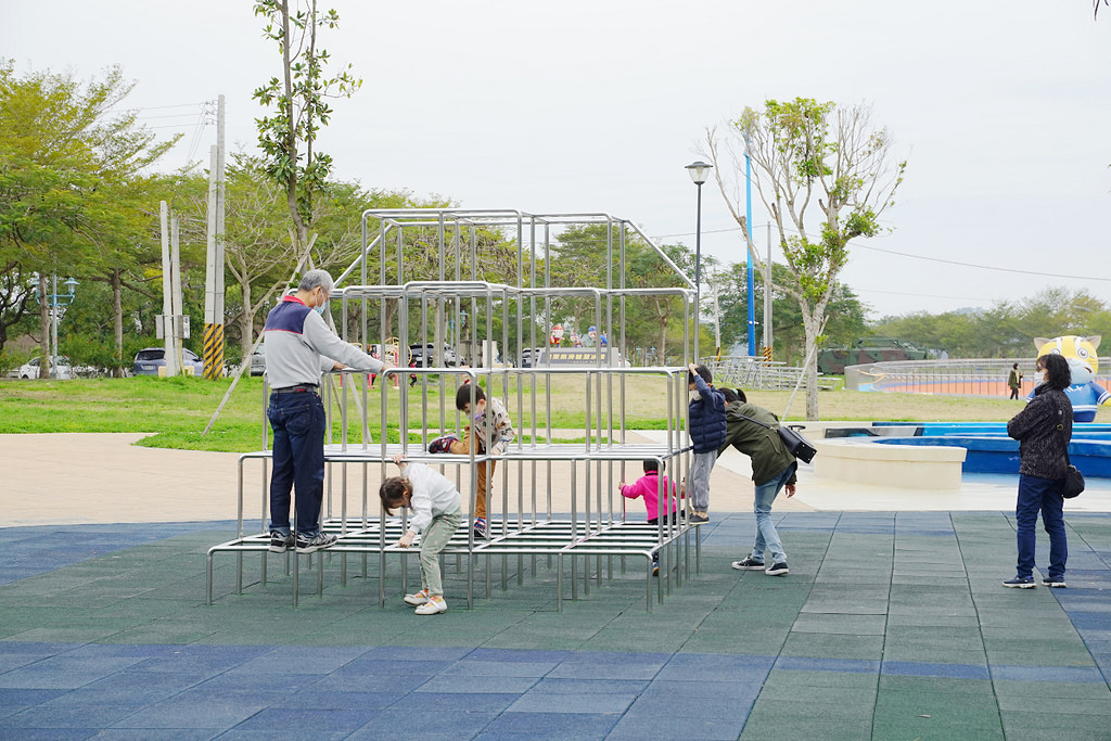 【苗栗親子公園推薦】苗栗第一座特色親子公園 3樓高八爪章魚溜滑梯 貓裏喵親子公園