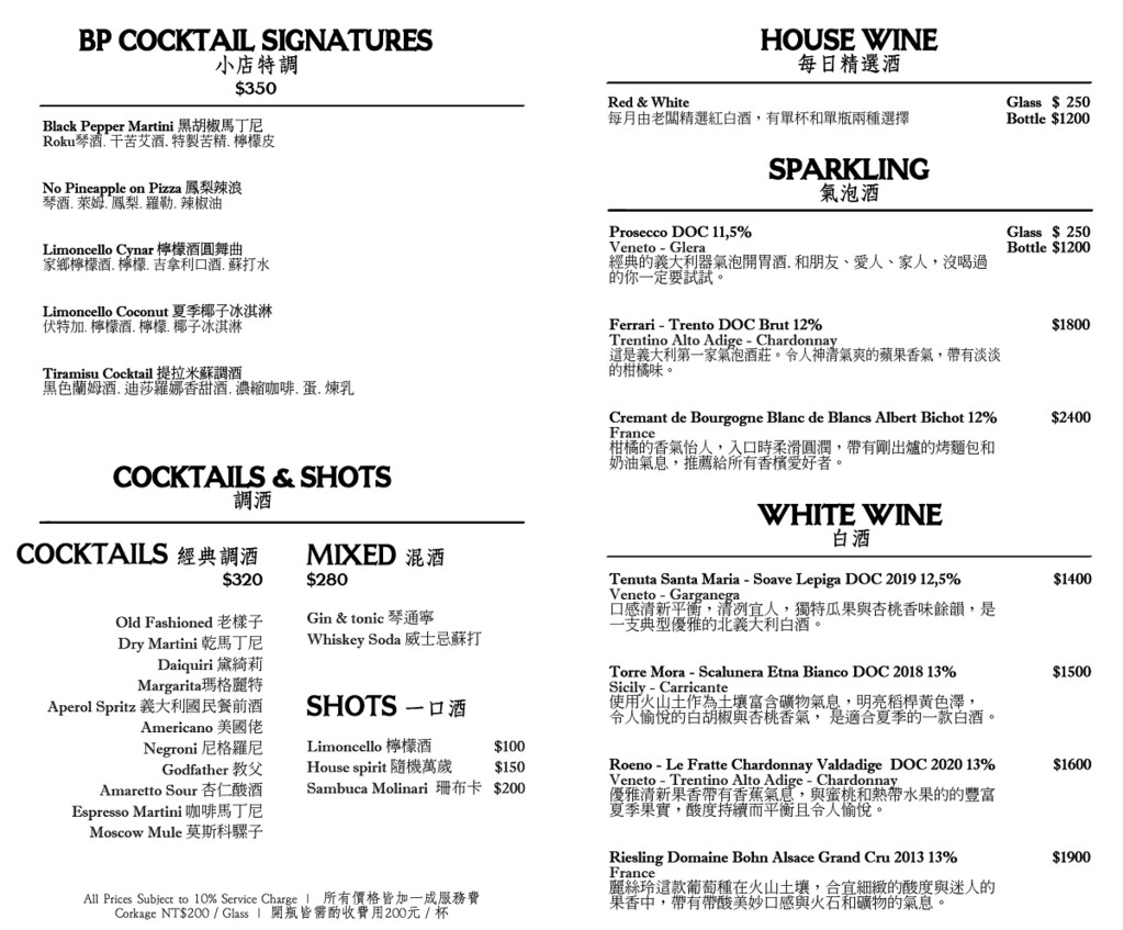 【台北東區酒吧推薦】歐系餐酒館闇夜型態 英國米其林主廚 Black Pepper