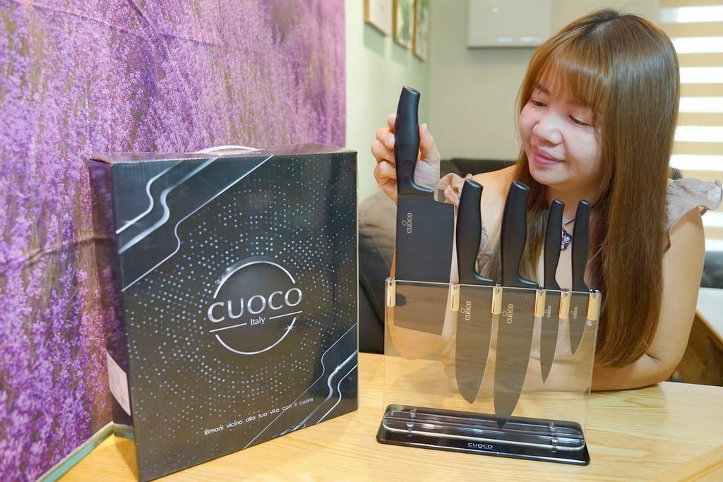 【刀具組推薦】420不鏽鋼打造 墨晶鋼刀氧化技術 【義大利CUOCO】粉末鋼5刀6件組