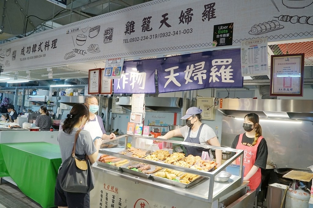 【台北成功市場炸物推薦】比臉大牛蒡天婦羅 酥脆可口易牙居海鮮卷 雞籠天婦羅