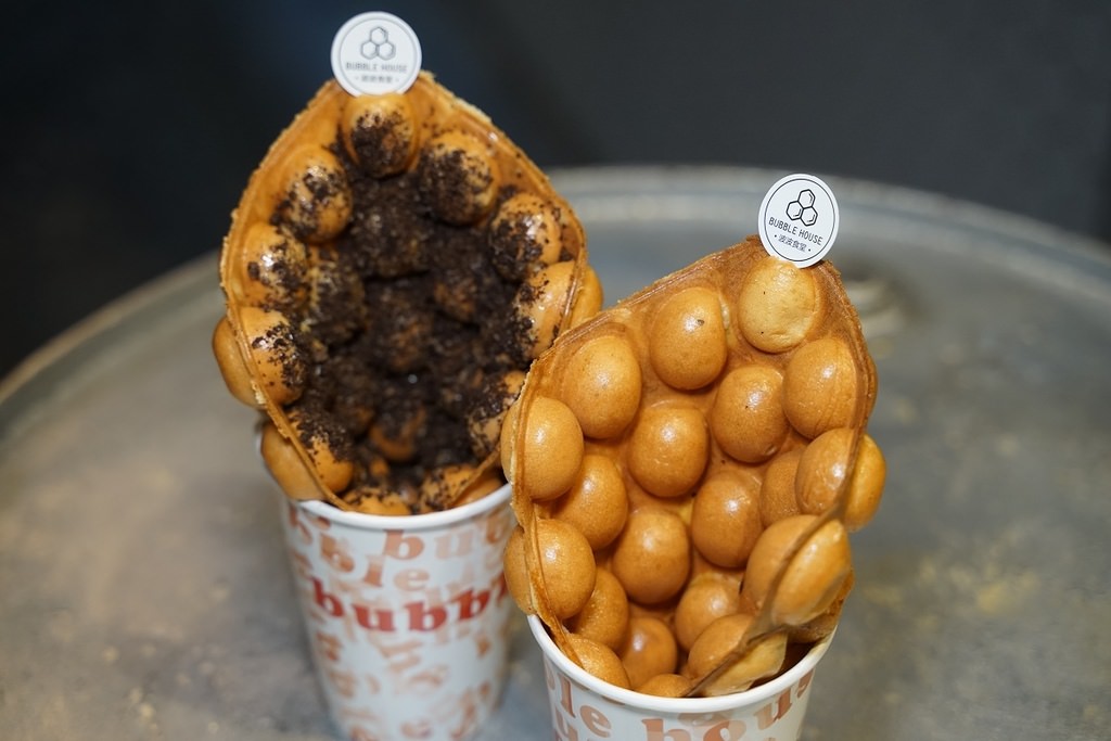 【宜蘭礁溪甜點推薦】天然原料台灣在地特色食材 Dyson冷風塑型更酥脆 波波食堂Bubble House雞蛋仔專賣店礁溪店