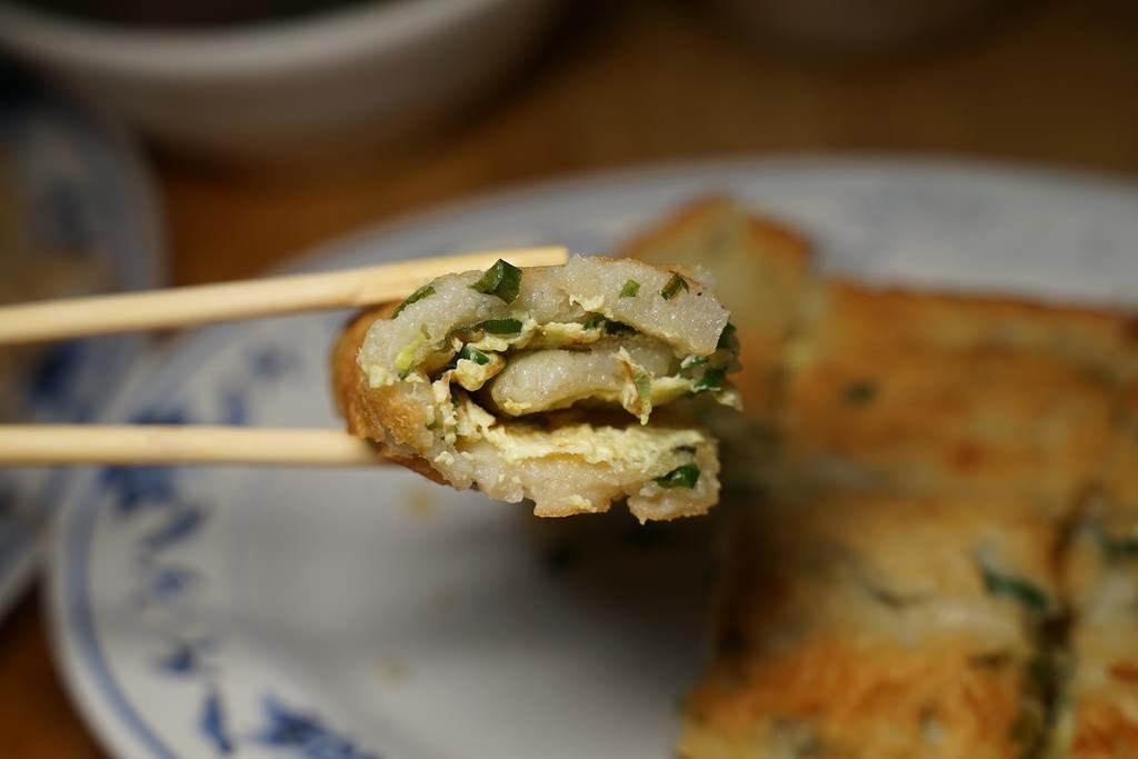 【中壢西園路傳統早點推薦】必點超厚粉漿蛋餅 炒麵炒米粉鴨血湯超好吃 啟英蛋餅