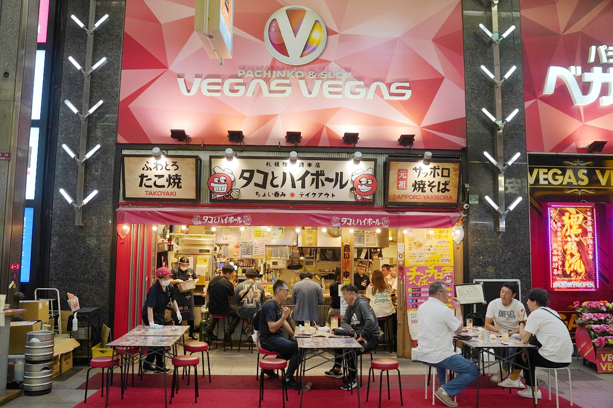 【タコとハイボール 札幌狸小路本店】狸小路商店街章魚燒和威士忌蘇打 中文菜單超人氣在地美食